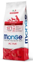 Hrană uscată pentru câini Monge Superpremium All Breeds Adult Active Chicken 12kg