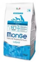 Hrană uscată pentru câini Monge Superpremium All Breeds Adult Light Salmon/Rice 2.5kg