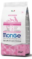 Hrană uscată pentru câini Monge Superpremium All Breeds Adult Pork/Rice/Potatoes 2.5kg