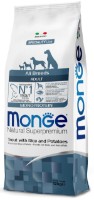 Hrană uscată pentru câini Monge Superpremium All Breeds Adult Trout/Rice/Potatoes 12kg