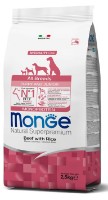 Hrană uscată pentru câini Monge Superpremium All Breeds Puppy & Junior Beef/Rice 2.5kg