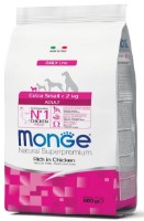 Hrană uscată pentru câini Monge Superpremium XS Adult Rich in Chicken 800g