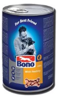 Влажный корм для собак BONO Poultry 1250g фото №1 — интернет-магазин Desire.md