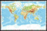 Art Maps Физическая карта мира (200030) EN фото №1 — интернет-магазин Desire.md