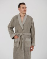 Halat de baie Bumbacel 1036_HBM2203 Dark Grey, s.XXXL