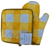 Прихватка-рукавица Bumbacel Yellow and White Columns (MSOB_2153)