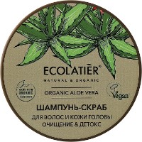 Șampon pentru păr Ecolatier Organic Aloe Vera Shampoo Scrub 300g imaginea #1 — magazin online Desire.md