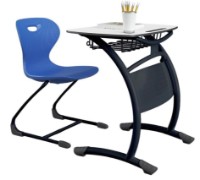 Школьная парта Edumob D01-11141 Antracit фото №2 — интернет-магазин Desire.md