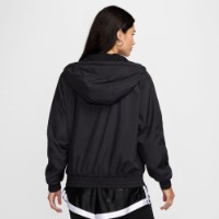 Jachetă de damă Nike W Nsw Essntl Uv Wvn Jkt Hd Black/White, s.XL imaginea #3 — magazin online Desire.md