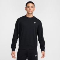 Мужская толстовка Nike M Nk Club Ft Crew Black/White, s.S