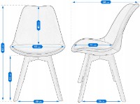 Стул Jumi Bari SD-333710 Gray фото №4 — интернет-магазин Desire.md