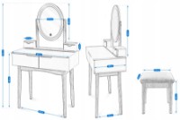 Туалетный столик Jumi CM-920576 фото №9 — интернет-магазин Desire.md