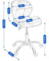 Scaun de birou Jumi Endo CM-365681 Black imaginea #3 — magazin online Desire.md