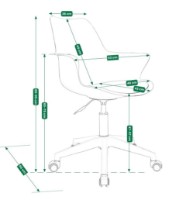 Scaun de birou Jumi Inez CM-333826 White imaginea #3 — magazin online Desire.md