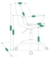 Scaun de birou Jumi Inez CM-333833 Gray imaginea #5 — magazin online Desire.md