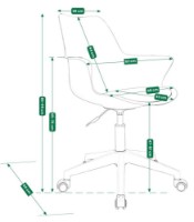 Scaun de birou Jumi Inez CM-333840 Beige imaginea #5 — magazin online Desire.md