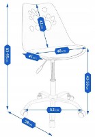 Scaun de birou Jumi Joy CM-976887 Gray imaginea #4 — magazin online Desire.md