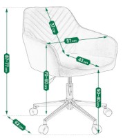 Scaun de birou Jumi Napoli CM-323957 Black imaginea #5 — magazin online Desire.md