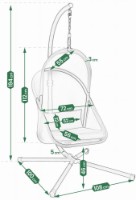 Leagăn de grădină Jumi OM-258839 imaginea #2 — magazin online Desire.md