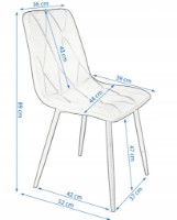 Стул Jumi Piado SD-276659 Verde фото №6 — интернет-магазин Desire.md