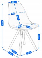 Стул Jumi Saida SD-324220 Green фото №5 — интернет-магазин Desire.md