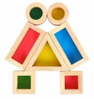 Кубики Tooky Toy Rainbow Sensory Blocks (TH839)