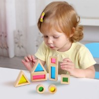 Кубики Tooky Toy Rainbow Sensory Blocks (TH839) фото №2 — интернет-магазин Desire.md