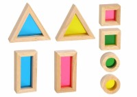 Кубики Tooky Toy Rainbow Sensory Blocks (TH839) фото №3 — интернет-магазин Desire.md