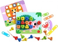Мозайка Tooky Toy Rainbow Stacking Peg (TK089) фото №3 — интернет-магазин Desire.md