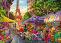 Puzzle Trefl 1000 Tea Time: Flower Market Paris (10799)