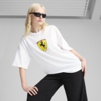 Женская футболка Puma Ferrari Race Big Shield Oversized Puma White, s.S фото №2 — интернет-магазин Desire.md