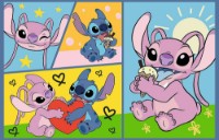 Puzzle Trefl 2x70 There's no Boredom with Stitch (34444)