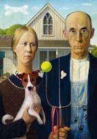 Puzzle Trefl 500 American Gothic: Dog Edition (37526)