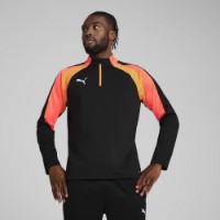 Hanorac pentru bărbați Puma Individualliga 1/4 Zip Top Puma Black/Heat Fire, s.S imaginea #2 — magazin online Desire.md