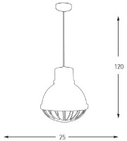 Lustră Ozcan Chrome 5385-1 imaginea #2 — magazin online Desire.md