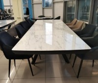 Обеденный стол Magnusplus Robat 100x160/210/260/310/360 Marmo High Gloss фото №8 — интернет-магазин Desire.md