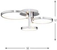 Lustră Ozcan Chrome 5636-3 imaginea #2 — magazin online Desire.md