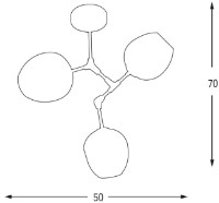 Люстра Ozcan Gold 4023-3 фото №2 — интернет-магазин Desire.md