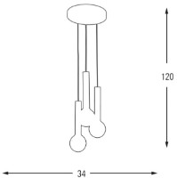 Lustră Ozcan Rosegold 6445-3A imaginea #2 — magazin online Desire.md