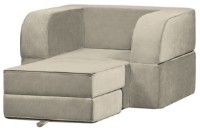 Fotoliu extensibil Edka Terra 3in1 100x200x30 M17 Light Grey imaginea #2 — magazin online Desire.md