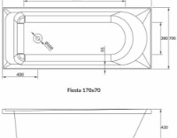 Ванна VOLLE Fiesta Neo (1234.001770) фото №3 — интернет-магазин Desire.md