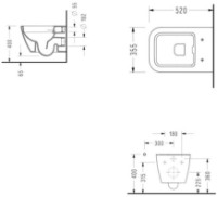 Vas WC Serel Rita Rimless (113512) imaginea #2 — magazin online Desire.md