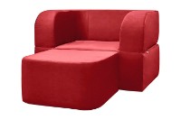 Fotoliu extensibil Edka Vega 120x200x40 M11 Red imaginea #2 — magazin online Desire.md