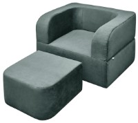 Fotoliu extensibil Edka Vega 120x200x40 M32 Grey Graphite imaginea #3 — magazin online Desire.md