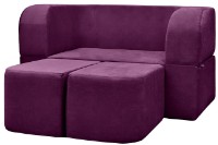 Canapea fără ramă Edka Vega 140x20040 M10 Dark Purple imaginea #3 — magazin online Desire.md