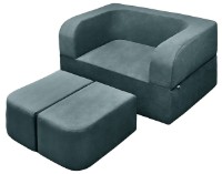 Canapea fără ramă Edka Vega 140x200x40 M32 Grey Graphite imaginea #3 — magazin online Desire.md