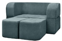 Canapea fără ramă Edka Vega 140x200x40 M32 Grey Graphite imaginea #4 — magazin online Desire.md