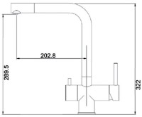 Смеситель для кухни Fabiano FKM 317 SS Alpine White фото №2 — интернет-магазин Desire.md