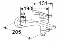 Baterie pentru cadă Fabiano Monte 19403 Chrome imaginea #2 — magazin online Desire.md