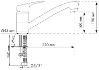 Смеситель для кухни Plados Plusmix UG58 Milk White фото №3 — интернет-магазин Desire.md
